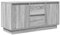 vidaXL TV-Schrank mit LED-Leuchten Grau Sonoma 100x41x50 cm, Lowboard, Fernsehschrank, TV-Sideboard, Fernsehtisch, TV-Ständer, TV-Lowboard, TV-Möbel