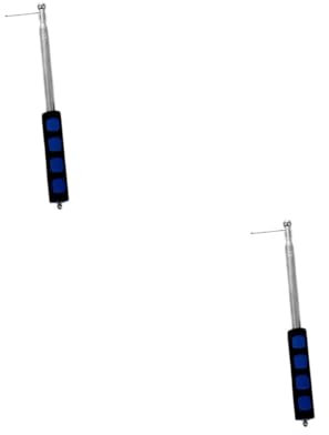 BESPORTBLE 2 Pièces Tige De Ramassage Télescopique Perche Télescopique Corde De Mât De Drapeau Pinces pour Mât De Drapeau Balai Télescopique Mât De Drapeau Qui Tourne Cage Acier Inoxydable