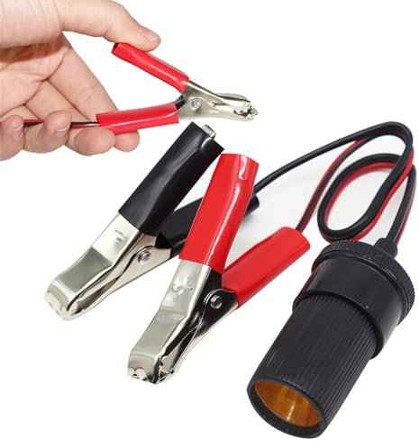 Krokodil-Batterie-Clip - Anschlüsse für Schnellzulassung | Zange für Ladegerät, Batterieanschlüsse für Startkabel, Feuerzeug für Auto-Zigarette angepasst an PI