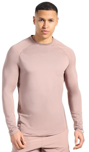 SMILODOX Slim Fit Longsleeve Powerfit Herren, Atmungsaktives Langarmshirt, Schnelltrocknendes, strapazierfähiges Funktionsshirt für Laufen, Gym & Sport