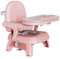YORFULL Alzador Silla Para Niños Comer, Silla Bebe Portátil, Ajustable Asiento Bebe con Cinturón de Seguridad y Bandeja Extraíble, Trona Portatil Adecuado para Bebés de 6 a 36 Meses