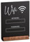 Panneau Wifi acrylique - Signalisation Wifi avec base en bois pour chambre d'invités, signe de code décoratif en acrylique | Panneau d'affichage , support de bloc photo,
