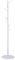 Bayt Porte-manteau 175 cm - Porte-manteau sur pied - Porte-vêtements bois - Porte-vêtements debout - 8 crochets (Fond rond, Blanc)