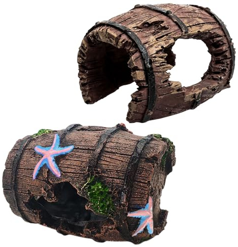 Colorich 2 Stück Aquarium Deko Höhle Zubehör Deko, Simulation Moos Aquarium Dekoration, Wasserpflanzen Dekorationen Natürlichen Lebensraums Simuliert