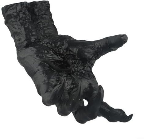 Vibsky Handgefertigter Hexen-Handhaken aus Kunstharz für Schlüssel oder Schmuck, Vintage-Gothic-Wandbehang, Halloween-Party-Dekoration