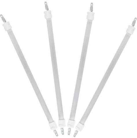 AKOOSY Lot de 4 Tubes Chauffants en Quartz Infrarouge 23 CM Élément Chauffant Électrique de Remplacement pour Radiateur d'Appoint Kit de Tiges Chauffantes en Quartz pour Chauffage