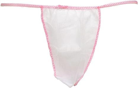 WellTouch Einweg String Tanga-Damen weiß | Tangahöschen mit Baumwollzwickel | Zubehör für kosmetische & medizinische Behandlungen | Professioneller Hygiene-Minislip für den Praxisbedarf
