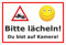 Melis-Folienwerkstatt Schild - Du bist auf Kamera - 15x10cm | Bohrlöcher | 3mm Hartschaum – S00348-016-B 20 VAR