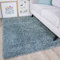 The Rug House Vancouver Schlicht Moderner Shaggy Hochflor Teppich mit Dickerer Flor für das Wohnzimmer und Schlafzimmer in Mint-Grauer 60x110cm
