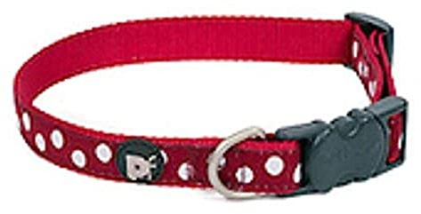 Petface Adjustable Dog Collar, Large, Red Polka Dot Pattern (Pack of 1) | Durable Materials, Strong Clip Closure, Comfortable Fit, Stylish Design