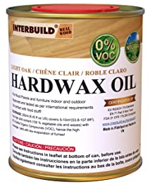 INTERBUILD HARDWAX Rovere Chiaro per Uso Alimentare Oil Zero VOC=Copre 10 m2 …