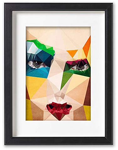 Hochwertiger Kunstdruck Poster Print – Mondrian - Künstler: Boris Draschoff - A4 - 210mm x 297mm Badezimmer Deko Bilder Wohnzimmer Poster & Kunstdrucke | Lieferung ohne Rahmen