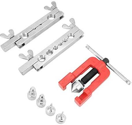 Expansor de Tubo - 3-16 mm Herramienta de Expansión de Ensanchamiento de Tubos Manual Kit de Estampado de Tubos con Cabezales de Cobre