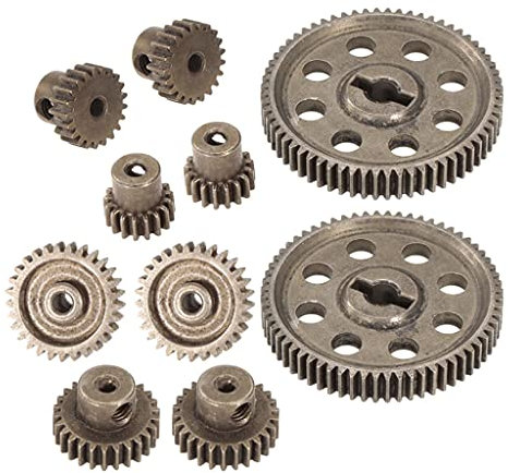 P Prettyia 10 Stück 11184 Stahl Motorrad Getriebe Ritzel Zubehör für 1/10 Hsp Hpi RC Auto