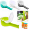 FCOZM 4 Pcs Bag Clips for Food, Food Storage Sealing Clips with Pour Spouts, Kitchen Chip Bag Clips, Plastic Cap Sealer Clips, Great for Kitchen Food Storage and Organization, Blue color