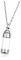 PiercingJak Collier Urne Funéraire Pendentif Balle Flacon Transparent Acrylique Personnalisé Urne Cendres Bouteille Recipient Ouvrir Contenant Commémoratif Souvenir Bijoux avec Chaîne(Argent)