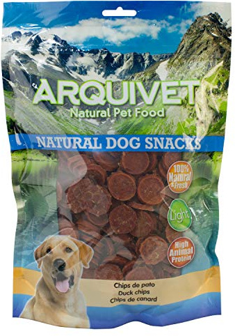 Arquivet Ankchips - naturliga hundsnacks, ockra, 1 kg (1 styck)