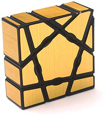 Yealvin 1x3x3 Ghost Cube 133 Speed Magic Cube Puzzle Würfel Floppy 3x3x1 Gold Aufkleber Zauberwürfel