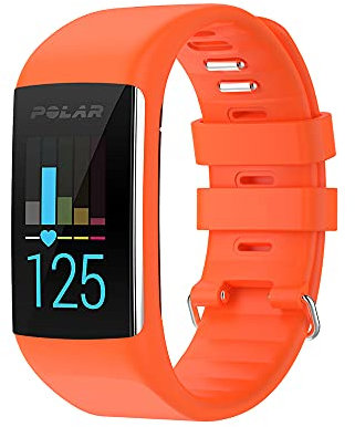 KINKUUN Ersatzarmband kompatibel mit Polar A360 A370 Ersatzarmbänder Armband Uhrenarmbänder.(Orange)