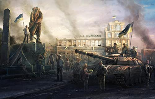 LHJOYSP Puzzle 1000teile Kinder Stadtpanzer Lenin Donezk Befreiung, Ukraine 75x50cm