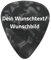 Plektrum mit Wunschtext oder Wunschbild - Personalisiertes Plektrum mit Druck - Individuell und schnell gestalten mit Wunsch-Druck - mit eigenem Bild oder Text (Medium, Schwarz (Perlmutt))