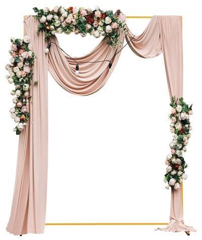 PetHot Wedding Arch Metal Frame Free Standing Balloon DIY Wedding Backdrop Display Stand for Party Garden Bridal Party Decoration(1.5M*2M)