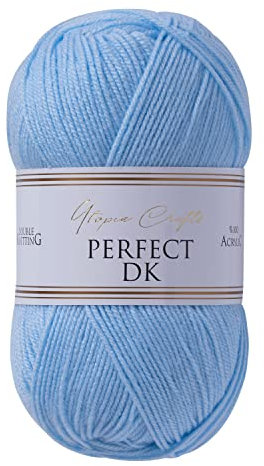 Utopia Crafts DK Double Knitting Yarn, 100g (Baby Blue)