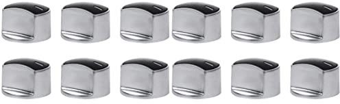Mobestech 12pcs Metal Gas Stove Ignition Button Replacement Cooker Knobs Hob Knobs for Gas Hob off