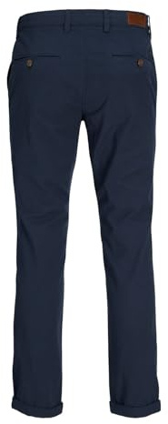 JACK & JONES Mens Male Hose Slim Fit Chino Trousers, Blazer Navy, 33W / 32L UK