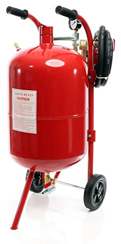 XPOtool Sabbiatrice portatile da 38 L Attrezzo per sabbiatura ad aria compressa con accessori