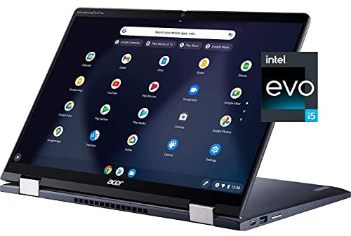 Acer 2023 - Portátil 2 en 1 para Chromebook Spin 714, visualización táctil de 14 Pulgadas, procesador Intel Core i5-1235U de 12ª generación, 8 GB de RAM, SSD de 256 GB, gráficos Intel Iris Xe,