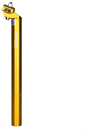 DAZZLEEX Fahrrad-Sattelstütze, Wake MTB Fahrrad-Sattelstütze, stoßdämpfendes Rohr, schwarz, 25,4 27,2 28,6 30,4 8/31,6 (Gold 31,6 x 350 mm)