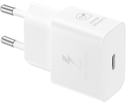 Samsung EP-T2510N Caricatore originale da 25W, Porta USB-C (Senza Cavo), Bianco