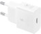 Samsung Schnellladegerät, USB-C, 25W ohne Datenkabel, Blanco