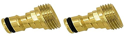 Boutté ADM20 Adaptateur Automatique Laiton Male 20x27, Or, 2 Paquet