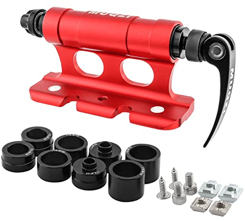 Schnellspanner Gabelhalterung Fahrrad, Bike Fork Mount Block Gabelhalterung Auto Fahrrad Dachträger Gabelhalterung, Fahrradgabelhalterung M5/M12/M15x100mm M15x110mm, Rot