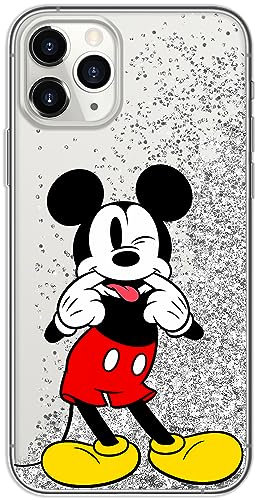 ERT GROUP Funda para teléfono móvil Apple iPhone 11 Pro Original y con Licencia Oficial de Disney con diseño Mickey 053, con Efecto desbordante de Purpurina