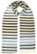 Stetson Summer Stripes Schal - Mehrfarbiger Halsschal aus 100% Wolle - Unisex - Wollschal mit Fransen - Gestreift - Für alle Jahreszeiten blau One Size