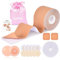 JONRRYIN Boob Brust Tape für Grosse Brüste, Klebe BH Push Up Große - Mit Wiederverwendbare Unsichtbar Silikon, Nipple Cover, Nippelpads, Body Tape für Abendkleider, Ballkleid, Hochzeitskleid
