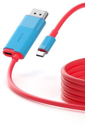 Hagibis - Base de conexión para Nintendo Switch & Switch OLED, Adaptador de Cable USB C a DisplayPort con 8 K a 60 Hz DP, 100 W PD, Adaptador Tipo C a DP para Laptop, Tablet, SteamDeck, ROG Ally