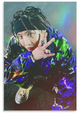 J-Hope Musikposter, Bilddruck, Wandkunst, Poster, Malerei, Leinwand, Poster, Kunstwerke, Raumästhetik, 40 x 60 cm