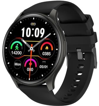 Trevi T-FIT 235 A Smartwatch con Display 1.43 AMOLED, Orologio Smart con Funzione Chiamata Wireless, Controllo Allenamento Fisico e Stato Benessere, Monitoraggio del Sonno, IP67, Nero