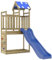 vidaXL Parc pour enfants d'extérieur en bois de pin imprégné, balançoire de jardin, maison de jeux avec toboggan, parc pour enfants en bois