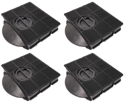 SOS Accessoire Kohlefilter, rechteckig, FAT303 Typ 303, 215 x 205 x 43 mm, für Dunstabzugshaube AMC895 CHF303, 4 Stück