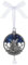 Ganz Weihnachtskrippen-Ornament (Freude an die Welt) Blau und Silber