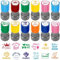SQAQS 12PCS Lehrer stempel, Reichhaltige Vielfalt, lichtempfindliche Stempel, Lehrer selbstfärbender Gummistempel Lehrer Review, Belohnungsstempel für Lehrer, Tintenstempel für Kinder, Satz B