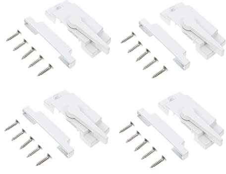 QUMIIRITY 4 Stücke Schiebe Fenster Schloss Fenster Schärpe Schlösser für Home Office Schule