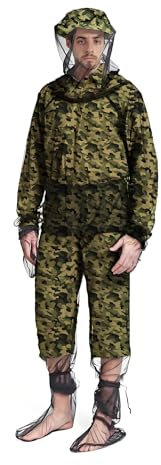 Qashflo Anti Zanzare Cappello con Rete Antizanzare Repellente Zanzare Tuta Antizanzare Estiva Antizanzare Tuta Antizanzare Estiva Tuta Anti Vespe Tuta Antizanzare Repellente Zanzare Vestiti