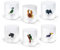 w d Lifestyle – w d KIT012 - Set di 6 Bicchieri in vetro borosilicato ANIMALI 2