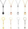 4-Piece Spoon Necklace and 4-Piece Spoon Keychain, Creative Styling Jewelry, Mini Spoon Jewelry, Fashion Accessories